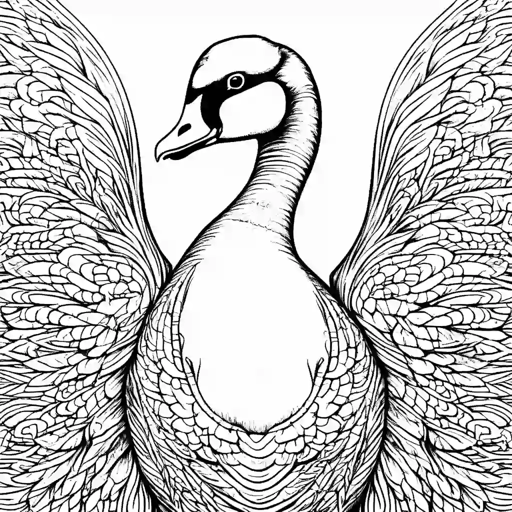 Geese coloring pages